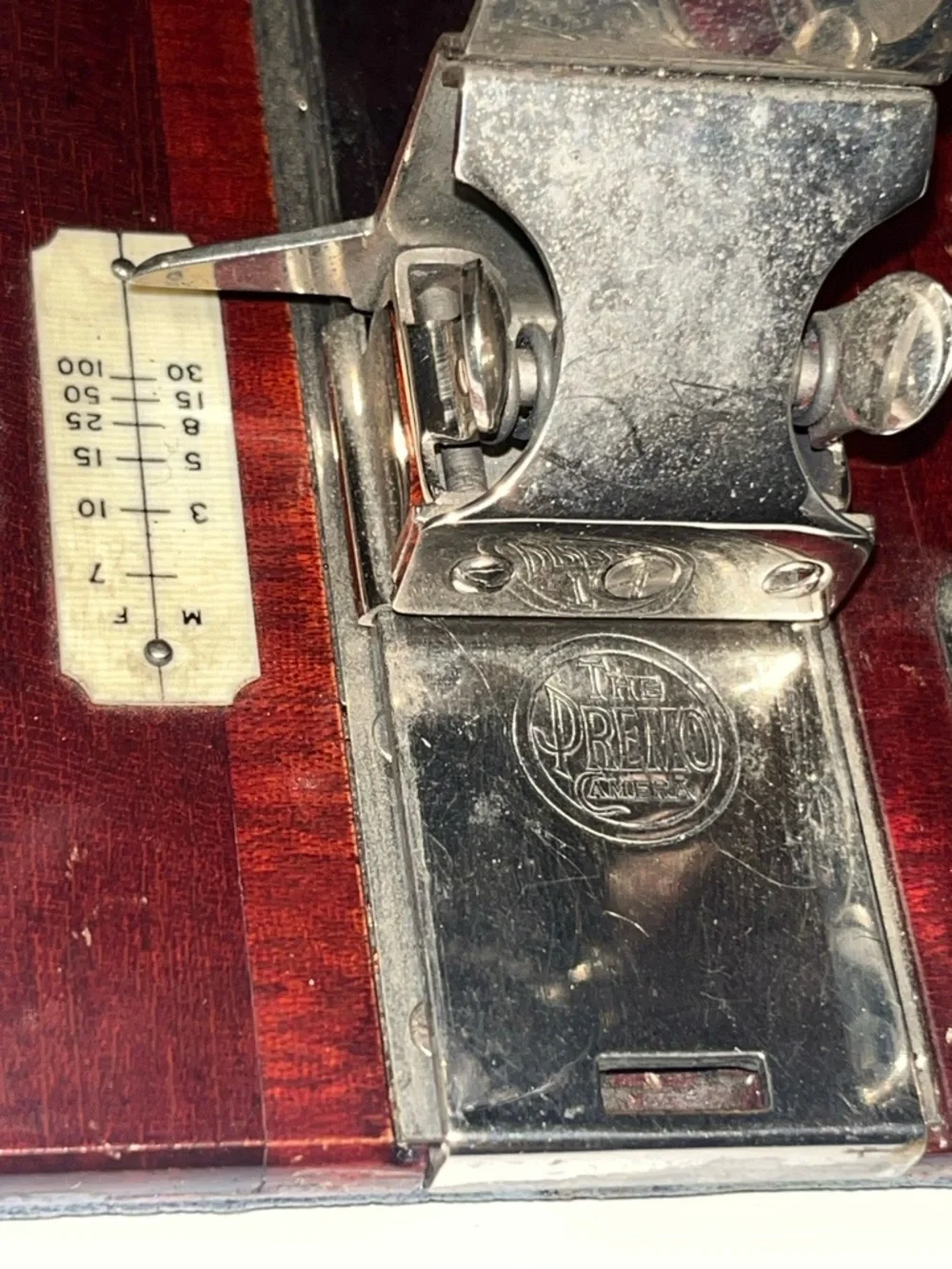 Vintage Folding Camera with Red Bellows 1920-1930